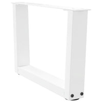 Kavos staliuko kojelės, V formos, 2 vnt., baltos, 50x(30 - 31,3) cm, plienas - Namų Idėja