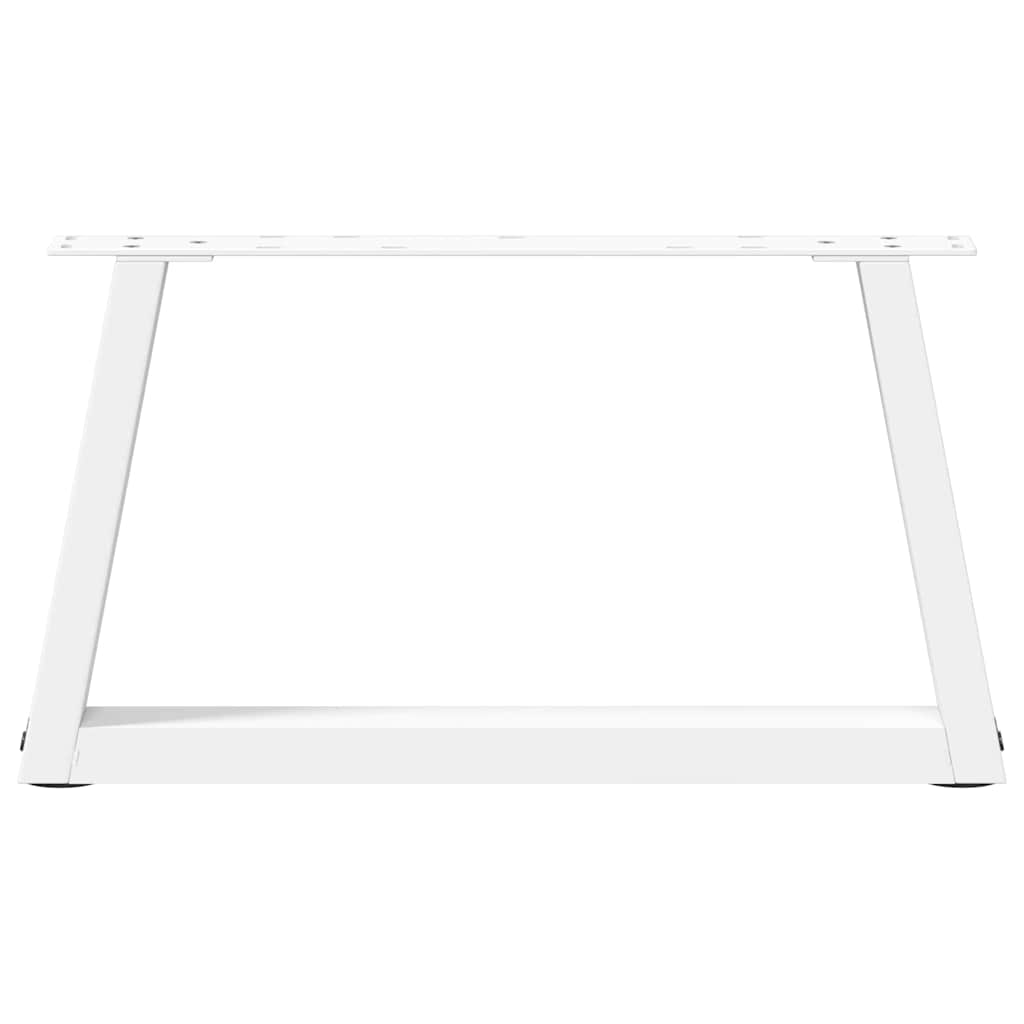 Kavos staliuko kojelės, V formos, 2 vnt., baltos, 50x(30 - 31,3) cm, plienas - Namų Idėja