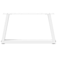 Kavos staliuko kojelės, V formos, 2 vnt., baltos, 50x(30 - 31,3) cm, plienas - Namų Idėja