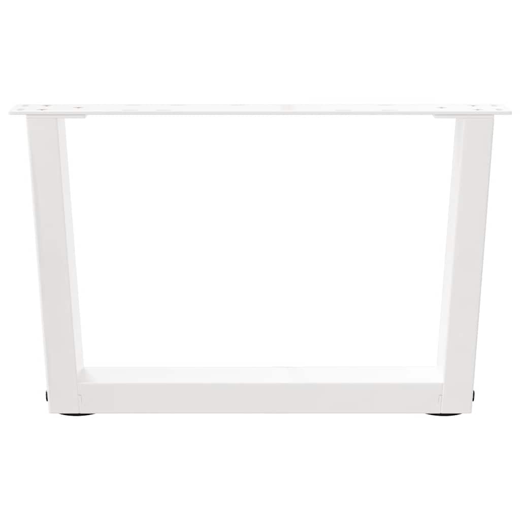 Kavos staliuko kojelės, V formos, 2 vnt., baltos, 50x(30 - 31,3) cm, plienas - Namų Idėja