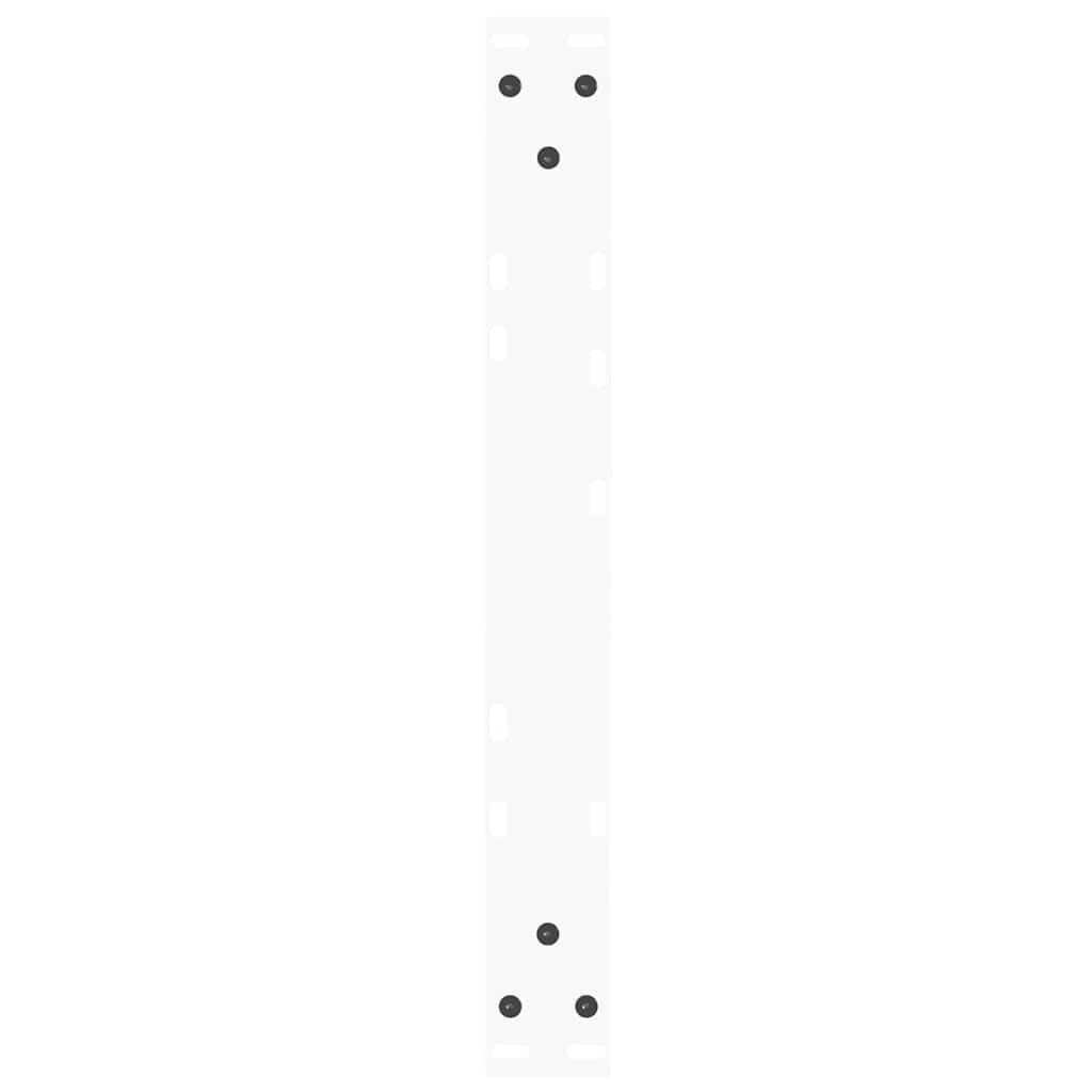 Kavos staliuko kojelės, V formos, 2 vnt., baltos, 50x(30 - 31,3) cm, plienas - Namų Idėja