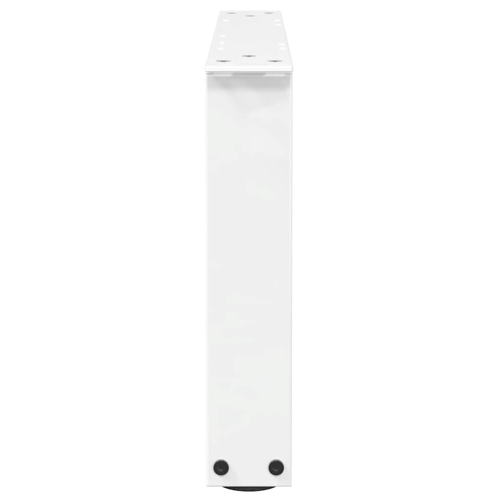 Kavos staliuko kojelės, V formos, 2 vnt., baltos, 50x(30 - 31,3) cm, plienas - Namų Idėja