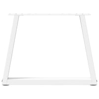 Kavos staliuko kojelės, V formos, 2 vnt., baltos, 50x(42 - 43,3) cm, plienas - Namų Idėja