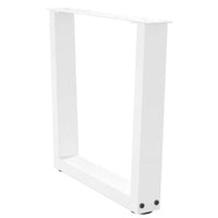 Kavos staliuko kojelės, V formos, 2 vnt., baltos, 50x(42 - 43,3) cm, plienas - Namų Idėja