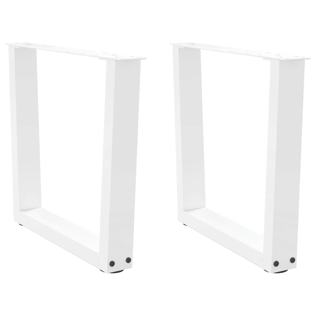 Kavos staliuko kojelės, V formos, 2 vnt., baltos, 50x(42 - 43,3) cm, plienas - Namų Idėja