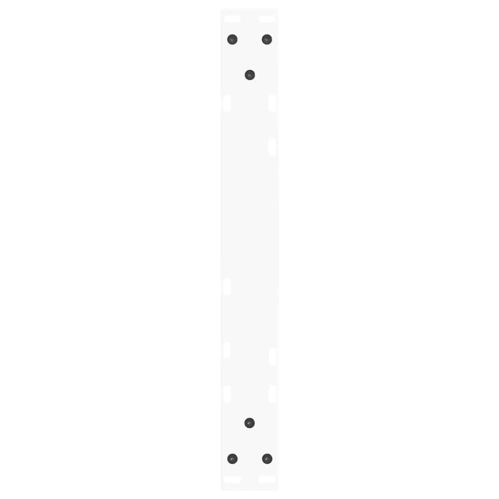 Kavos staliuko kojelės, V formos, 2 vnt., baltos, 50x(42 - 43,3) cm, plienas - Namų Idėja