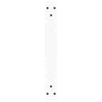 Kavos staliuko kojelės, V formos, 2 vnt., baltos, 50x(42 - 43,3) cm, plienas - Namų Idėja