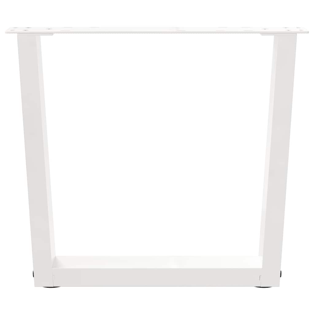 Kavos staliuko kojelės, V formos, 2 vnt., baltos, 50x(42 - 43,3) cm, plienas - Namų Idėja