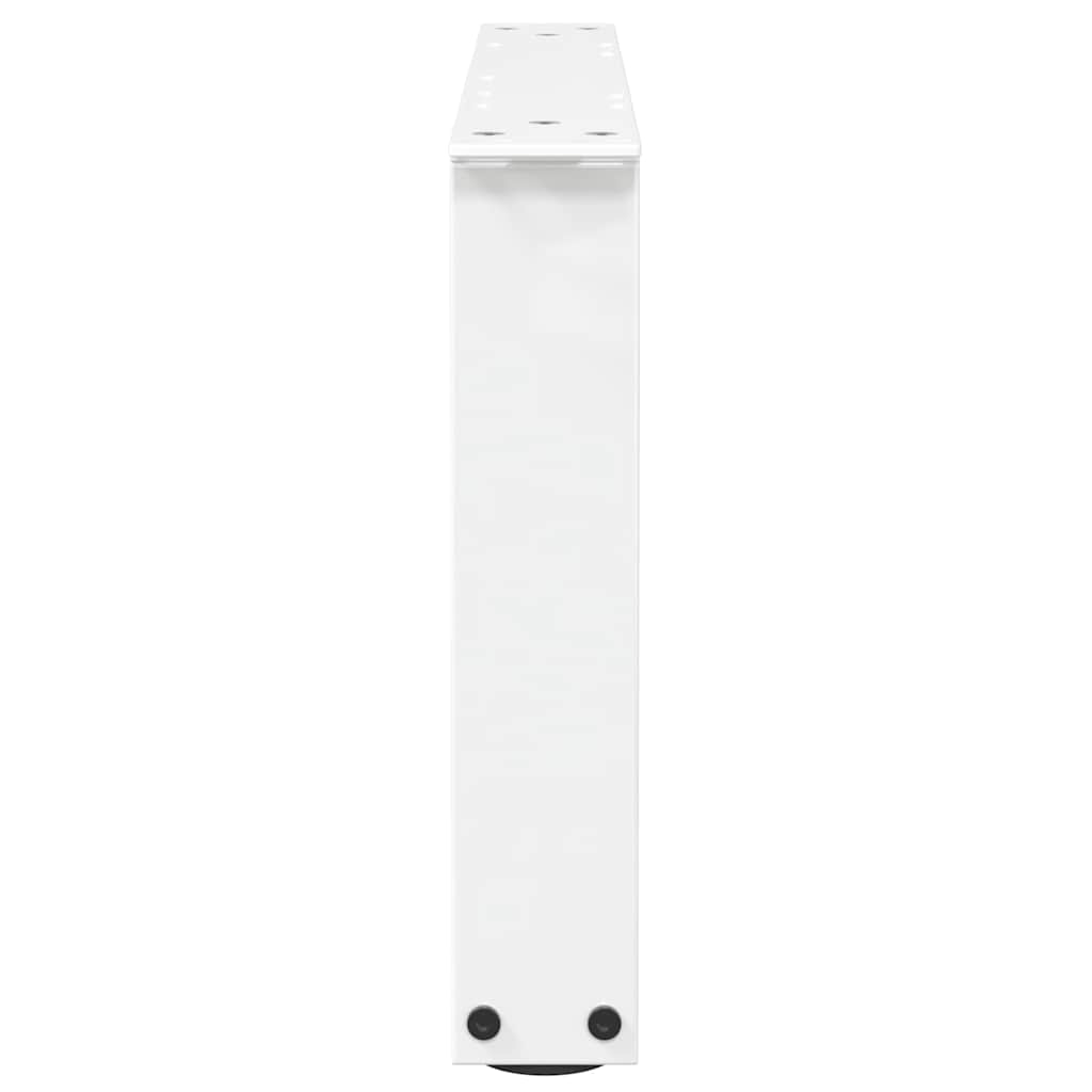 Kavos staliuko kojelės, V formos, 2 vnt., baltos, 60x(30 - 31,3) cm, plienas - Namų Idėja