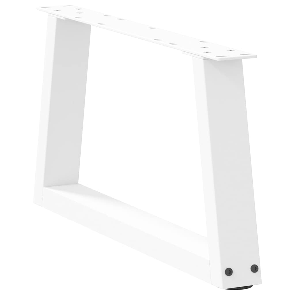 Kavos staliuko kojelės, V formos, 2 vnt., baltos, 60x(30 - 31,3) cm, plienas - Namų Idėja