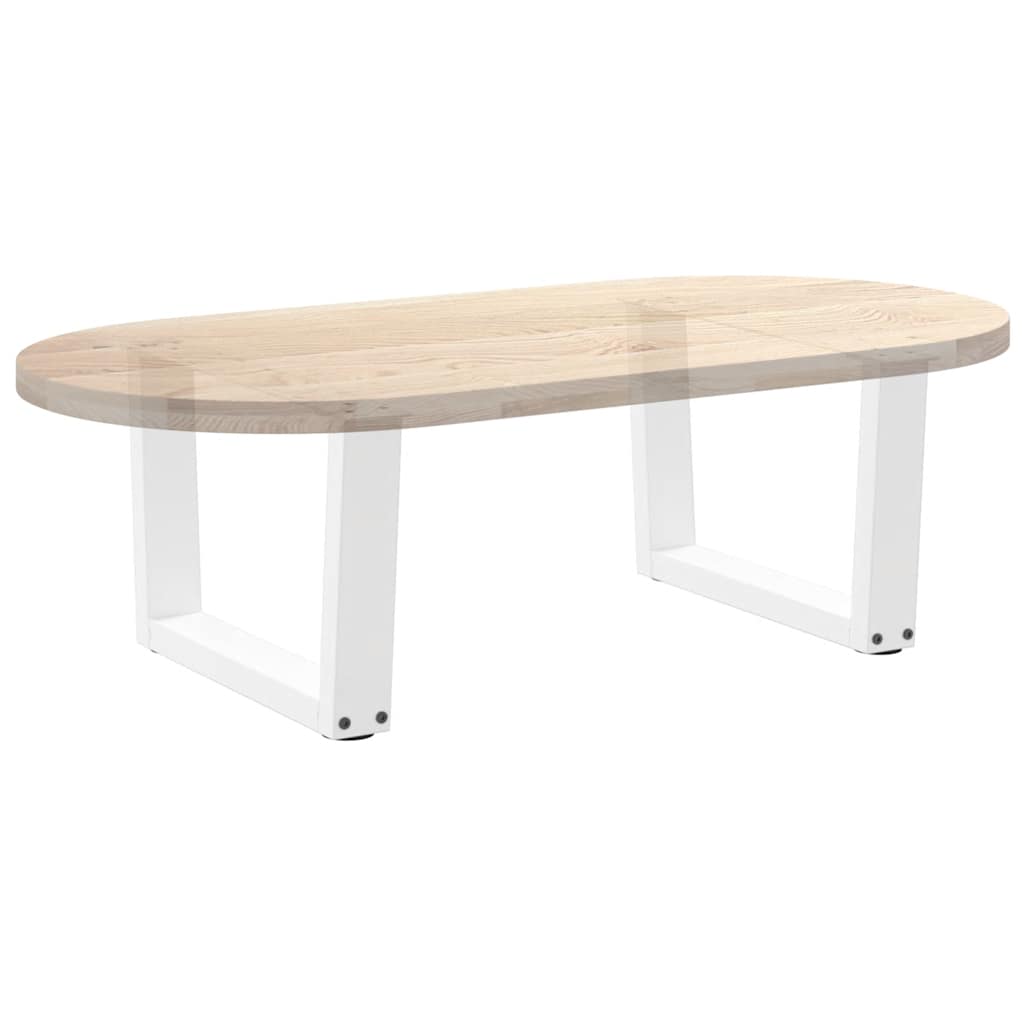Kavos staliuko kojelės, V formos, 2 vnt., baltos, 60x(30 - 31,3) cm, plienas - Namų Idėja