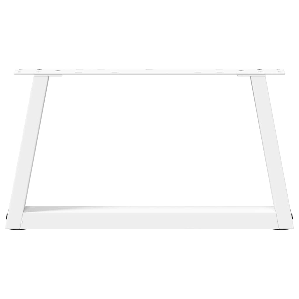 Kavos staliuko kojelės, V formos, 2 vnt., baltos, 60x(30 - 31,3) cm, plienas - Namų Idėja