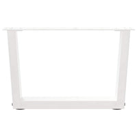 Kavos staliuko kojelės, V formos, 2 vnt., baltos, 60x(30 - 31,3) cm, plienas - Namų Idėja