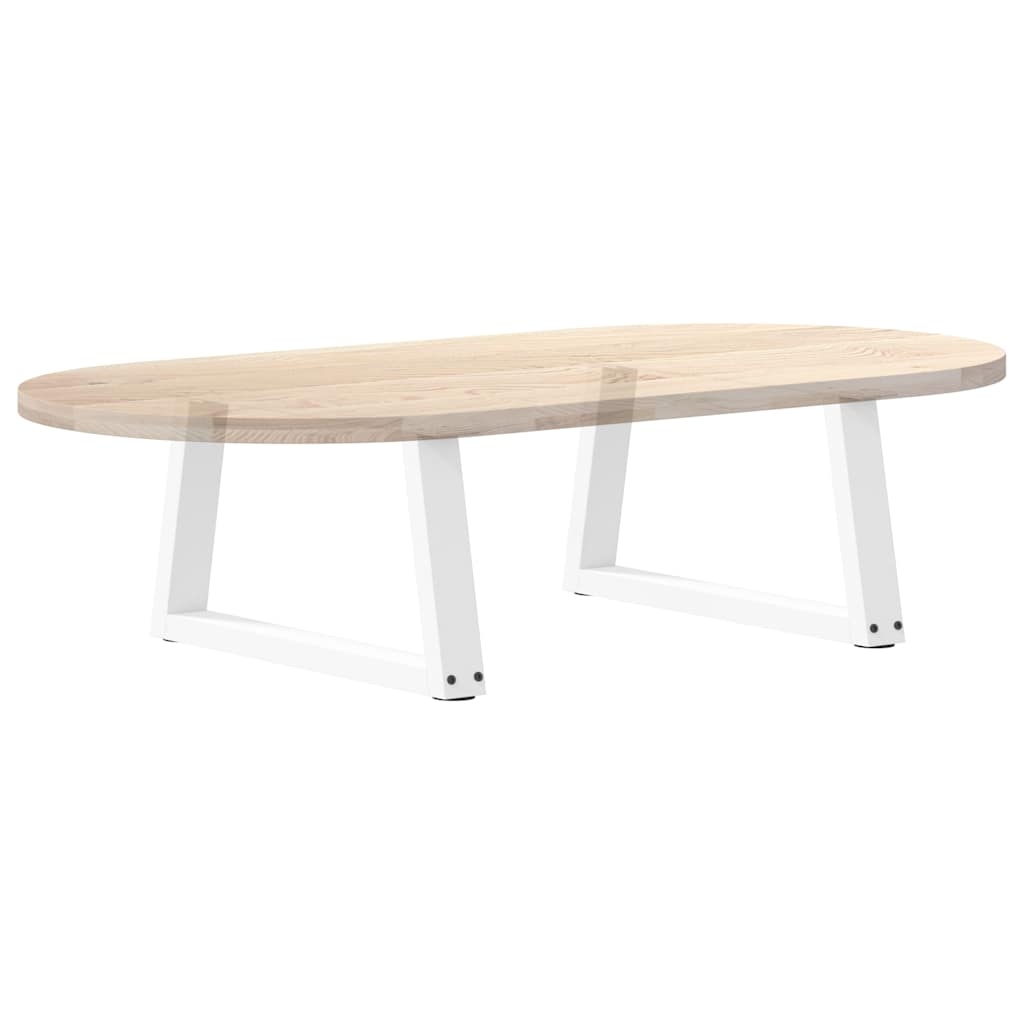 Kavos staliuko kojelės, V formos, 2 vnt., baltos, 60x(30 - 31,3) cm, plienas - Namų Idėja