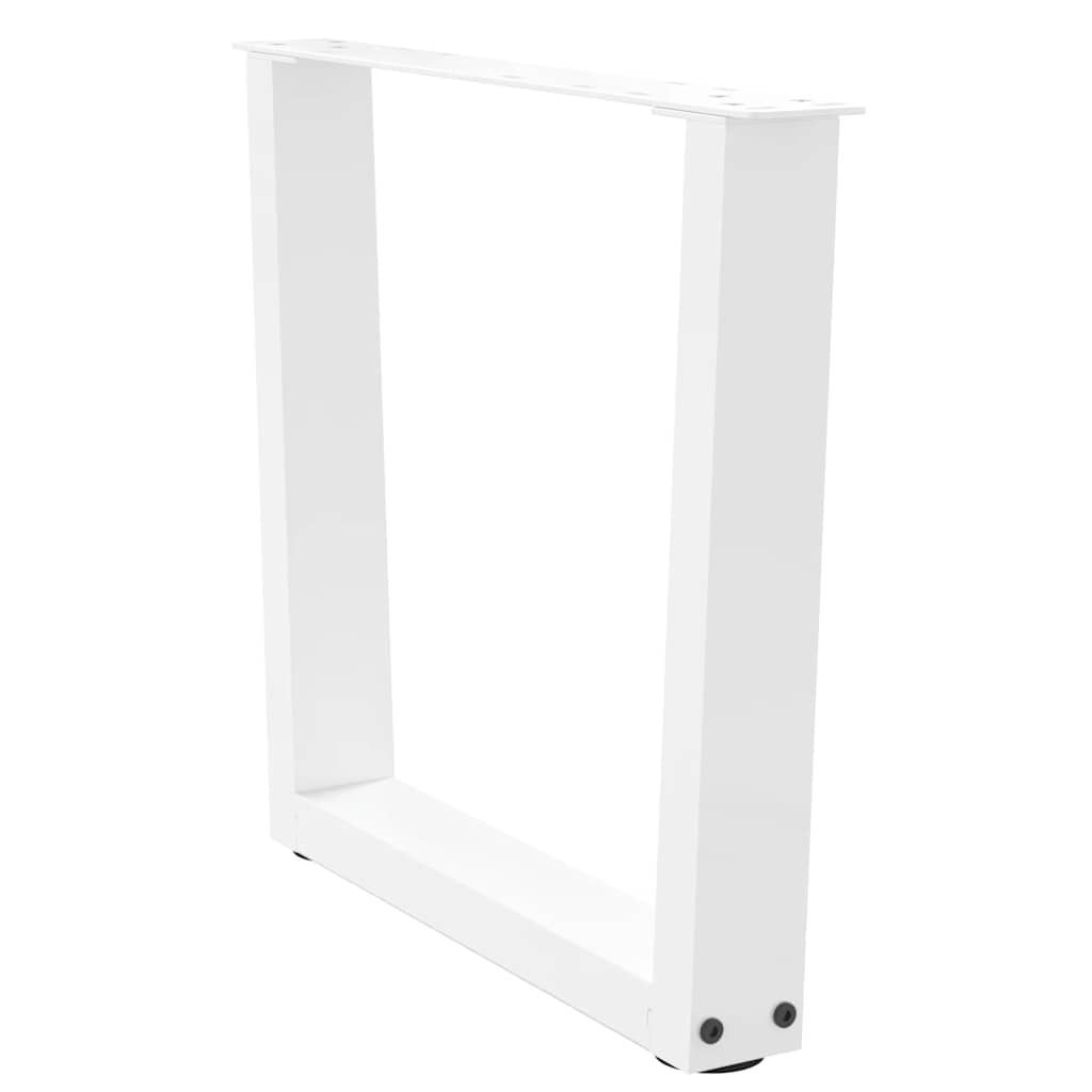 Kavos staliuko kojelės, V formos, 2 vnt., baltos, 60x(42 - 43,3) cm, plienas - Namų Idėja