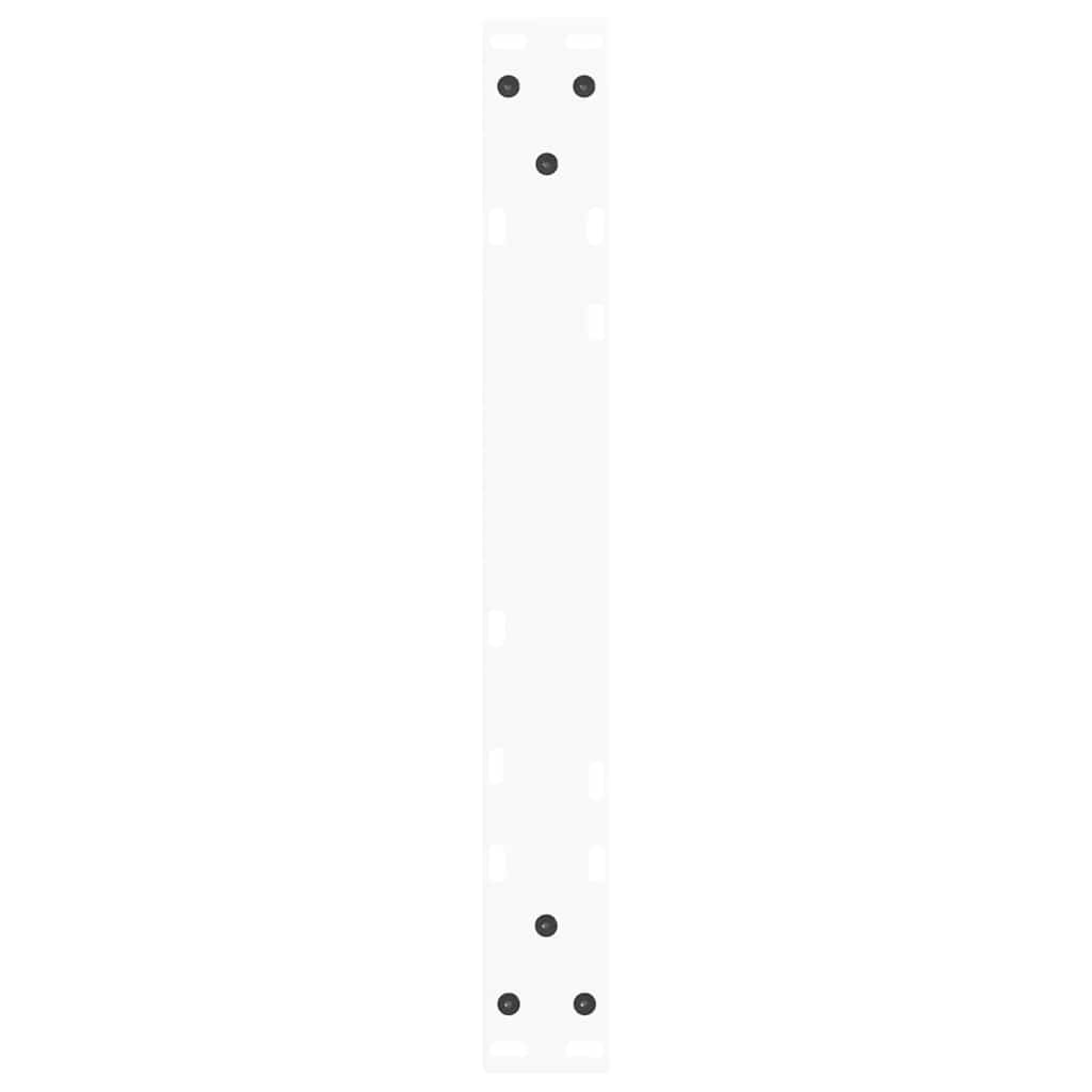Kavos staliuko kojelės, V formos, 2 vnt., baltos, 60x(42 - 43,3) cm, plienas - Namų Idėja