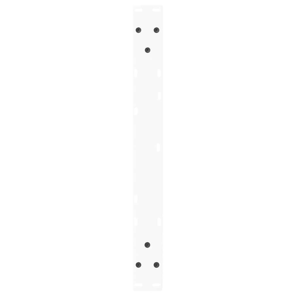 Kavos staliuko kojelės, V formos, 2 vnt., baltos, 60x(42 - 43,3) cm, plienas - Namų Idėja