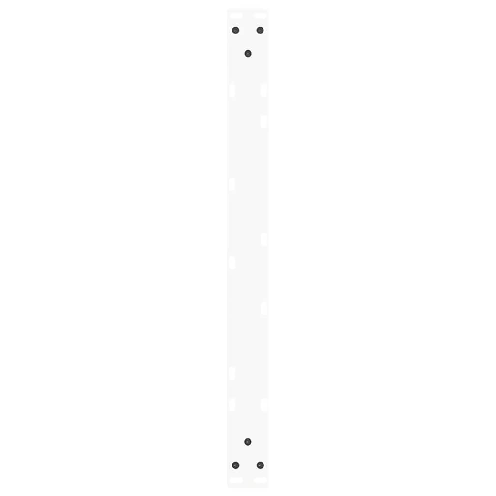 Kavos staliuko kojelės, V formos, 2 vnt., baltos, 70x(30 - 31,3) cm, plienas - Namų Idėja