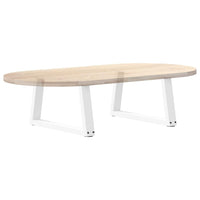 Kavos staliuko kojelės, V formos, 2 vnt., baltos, 70x(30 - 31,3) cm, plienas - Namų Idėja