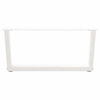 Kavos staliuko kojelės, V formos, 2 vnt., baltos, 70x(30 - 31,3) cm, plienas - Namų Idėja
