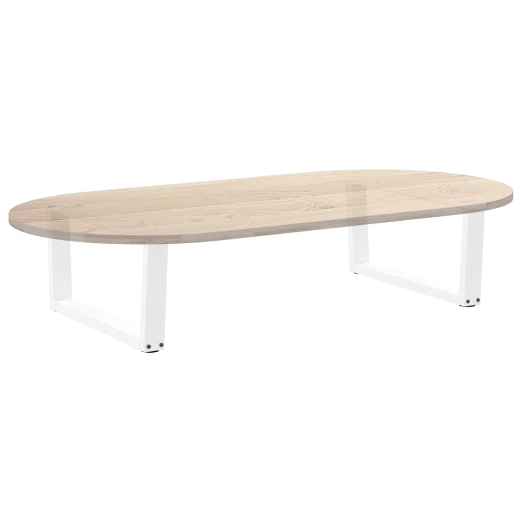 Kavos staliuko kojelės, V formos, 2 vnt., baltos, 70x(30 - 31,3) cm, plienas - Namų Idėja