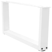 Kavos staliuko kojelės, V formos, 2 vnt., baltos, 70x(30 - 31,3) cm, plienas - Namų Idėja