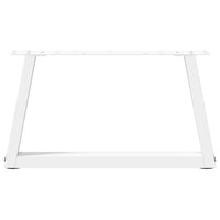 Kavos staliuko kojelės, V formos, 2 vnt., baltos, 70x(30 - 31,3) cm, plienas - Namų Idėja