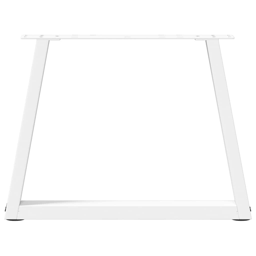 Kavos staliuko kojelės, V formos, 2 vnt., baltos, 70x(42 - 43,3) cm, plienas - Namų Idėja