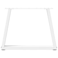 Kavos staliuko kojelės, V formos, 2 vnt., baltos, 70x(42 - 43,3) cm, plienas - Namų Idėja