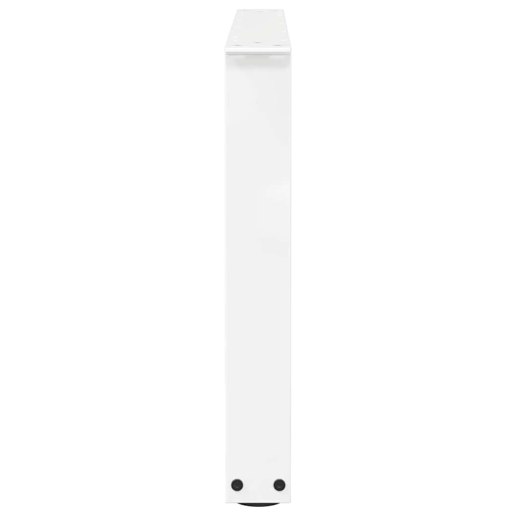 Kavos staliuko kojelės, V formos, 2 vnt., baltos, 70x(42 - 43,3) cm, plienas - Namų Idėja