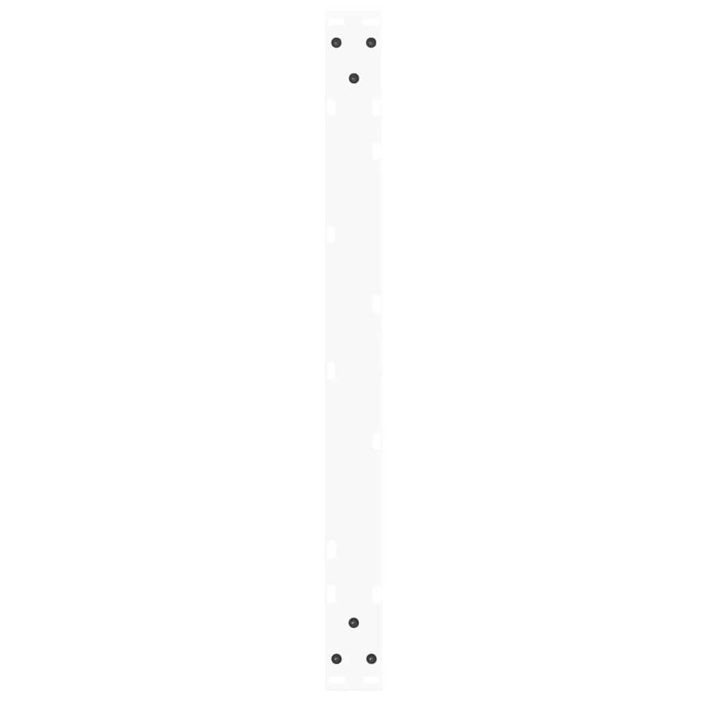 Kavos staliuko kojelės, V formos, 2 vnt., baltos, 70x(42 - 43,3) cm, plienas - Namų Idėja