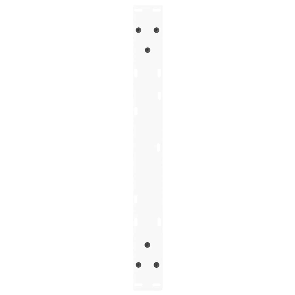 Kavos staliuko kojelės, V formos, 2 vnt., baltos, 70x(42 - 43,3) cm, plienas - Namų Idėja