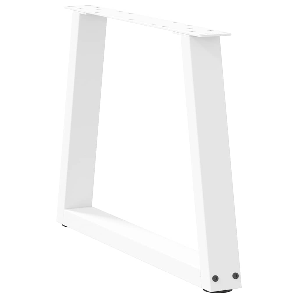 Kavos staliuko kojelės, V formos, 2 vnt., baltos, 70x(42 - 43,3) cm, plienas - Namų Idėja