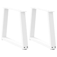 Kavos staliuko kojelės, V formos, 2 vnt., baltos, 70x(42 - 43,3) cm, plienas - Namų Idėja