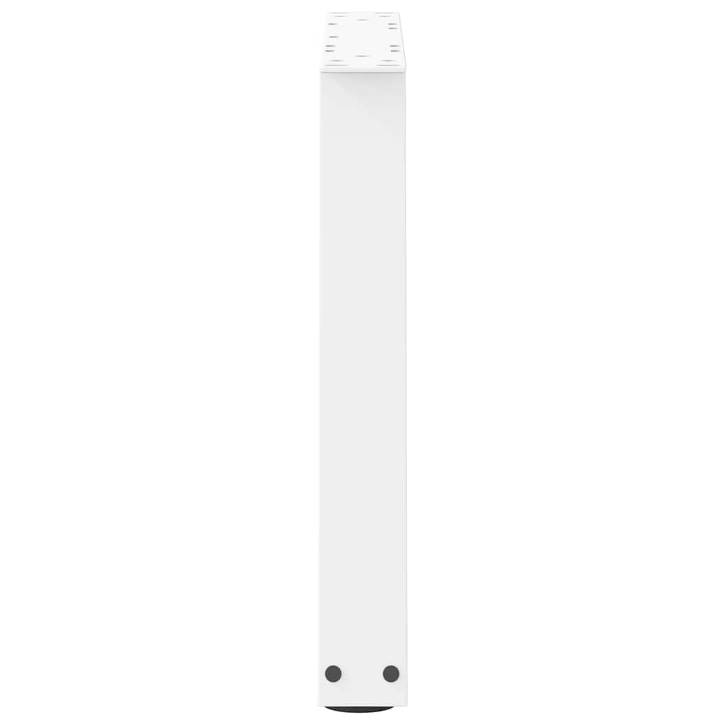 Kavos staliuko kojelės, V formos, 2 vnt., baltos, 70x(42 - 43,3) cm, plienas - Namų Idėja