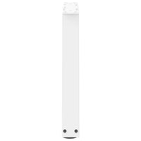 Kavos staliuko kojelės, V formos, 2 vnt., baltos, 70x(42 - 43,3) cm, plienas - Namų Idėja