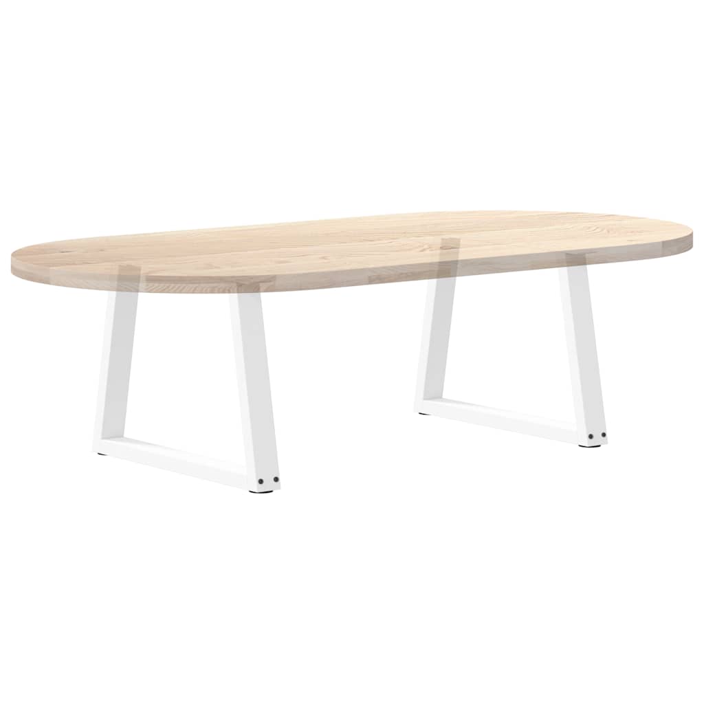 Kavos staliuko kojelės, V formos, 2 vnt., baltos, 70x(42 - 43,3) cm, plienas - Namų Idėja
