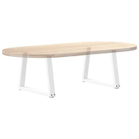 Kavos staliuko kojelės, V formos, 2 vnt., baltos, 70x(42 - 43,3) cm, plienas - Namų Idėja