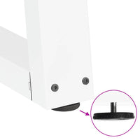 Kavos staliuko kojelės, V formos, 2 vnt., baltos, 70x(42 - 43,3) cm, plienas - Namų Idėja