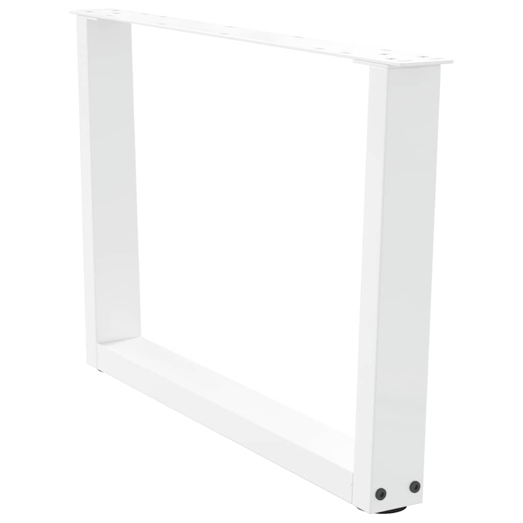 Kavos staliuko kojelės, V formos, 2 vnt., baltos, 70x(42 - 43,3) cm, plienas - Namų Idėja