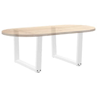 Kavos staliuko kojelės, V formos, 2 vnt., baltos, 70x(42 - 43,3) cm, plienas - Namų Idėja