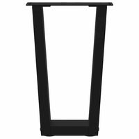 Kavos staliuko kojelės, V formos, 2 vnt., juodos, 28x(42 - 43,3) cm, plienas - Namų Idėja