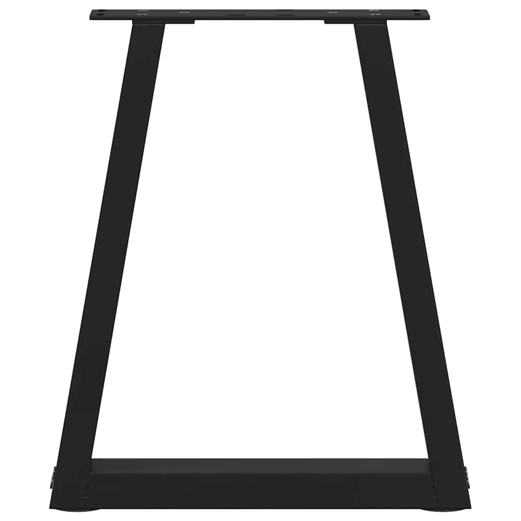 Kavos staliuko kojelės, V formos, 2 vnt., juodos, 28x(42 - 43,3) cm, plienas - Namų Idėja