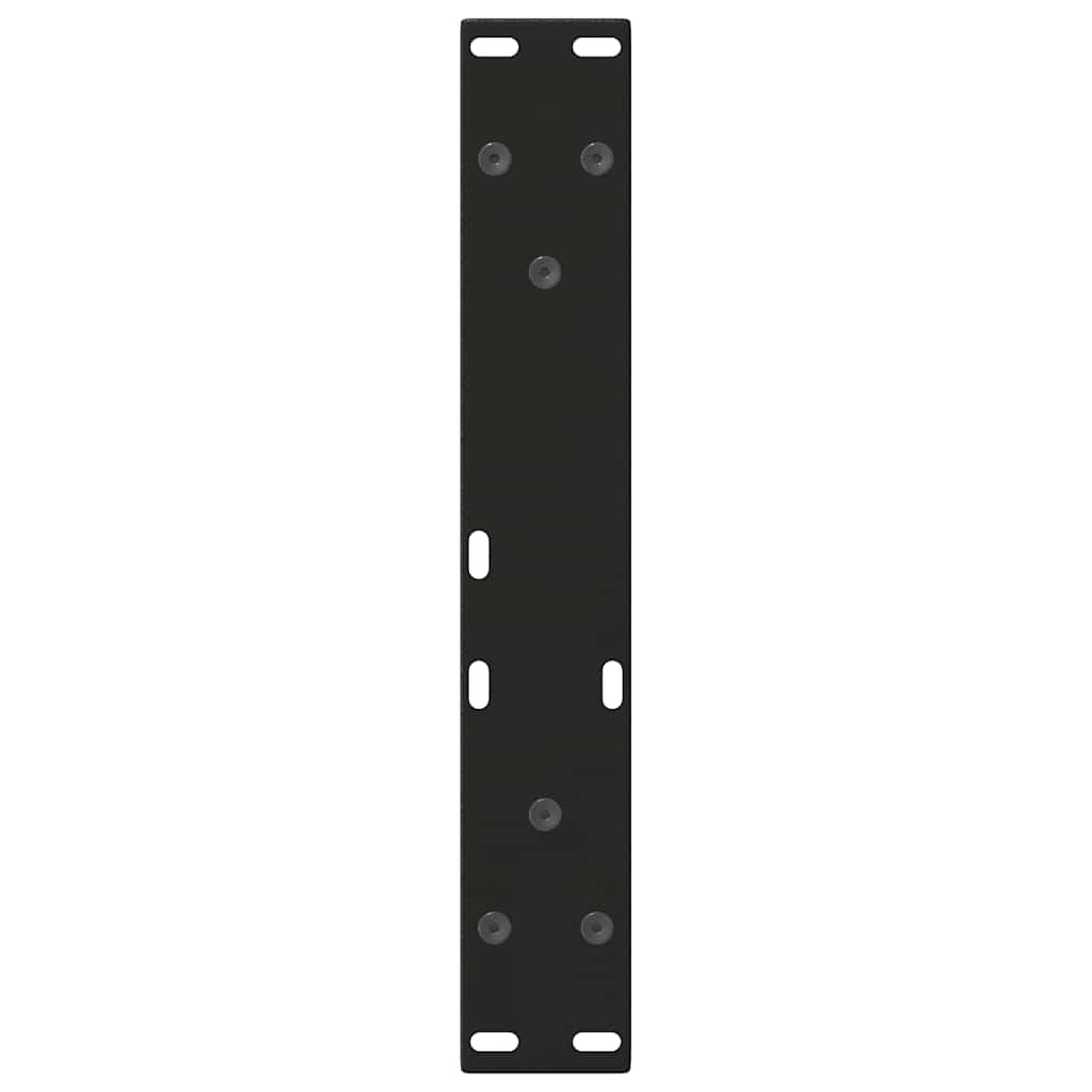 Kavos staliuko kojelės, V formos, 2 vnt., juodos, 28x(42 - 43,3) cm, plienas - Namų Idėja