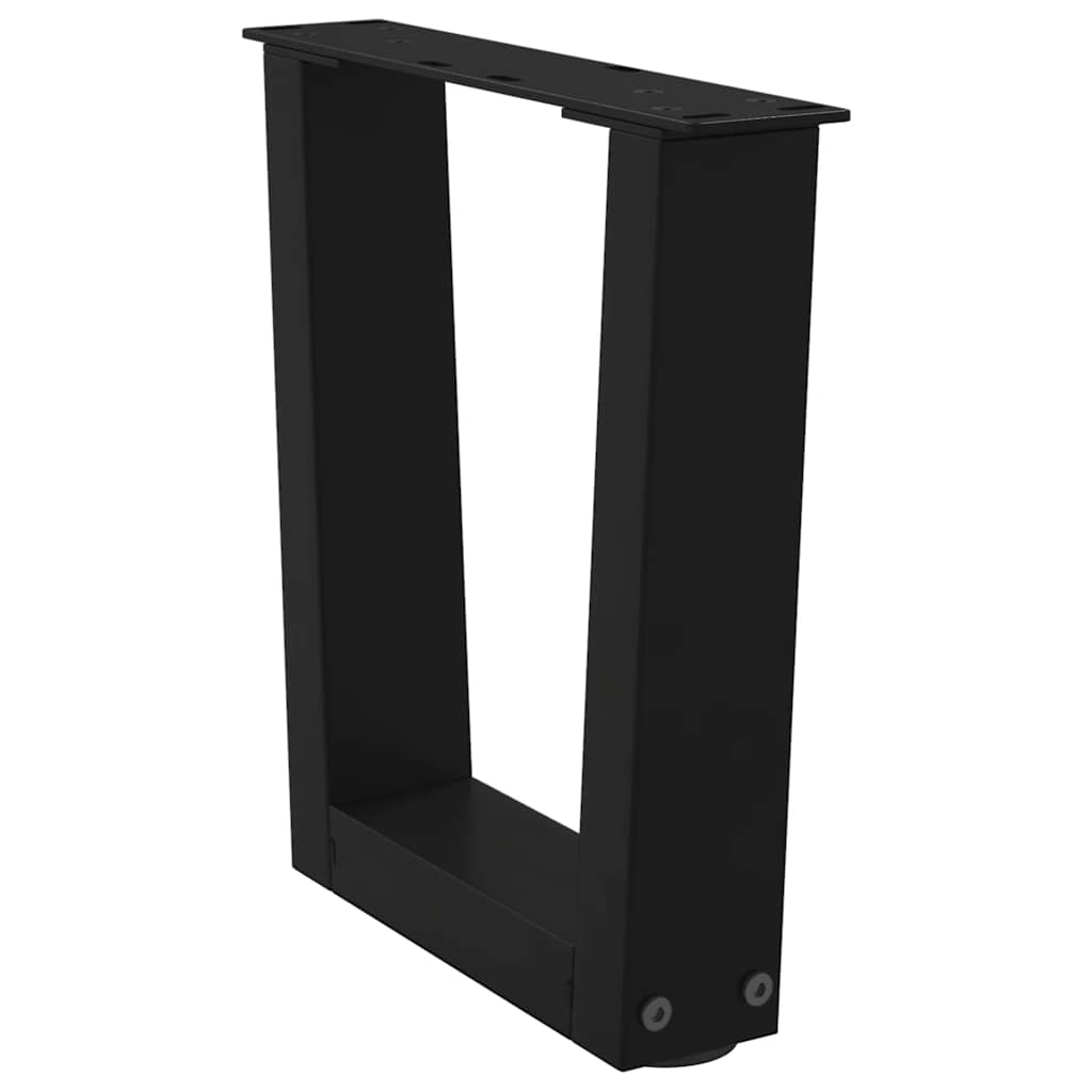 Kavos staliuko kojelės, V formos, 2 vnt., juodos, 30x(30 - 31,3) cm, plienas - Namų Idėja
