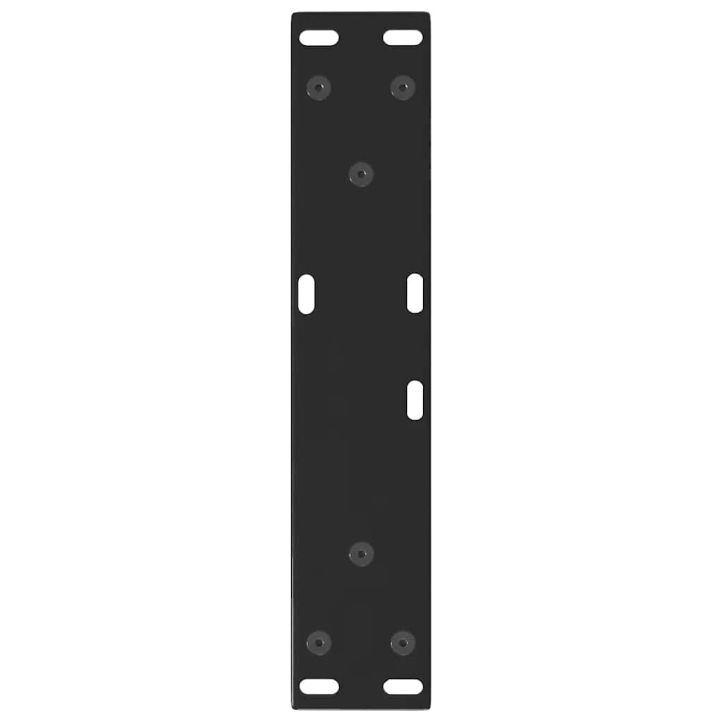 Kavos staliuko kojelės, V formos, 2 vnt., juodos, 30x(30 - 31,3) cm, plienas - Namų Idėja