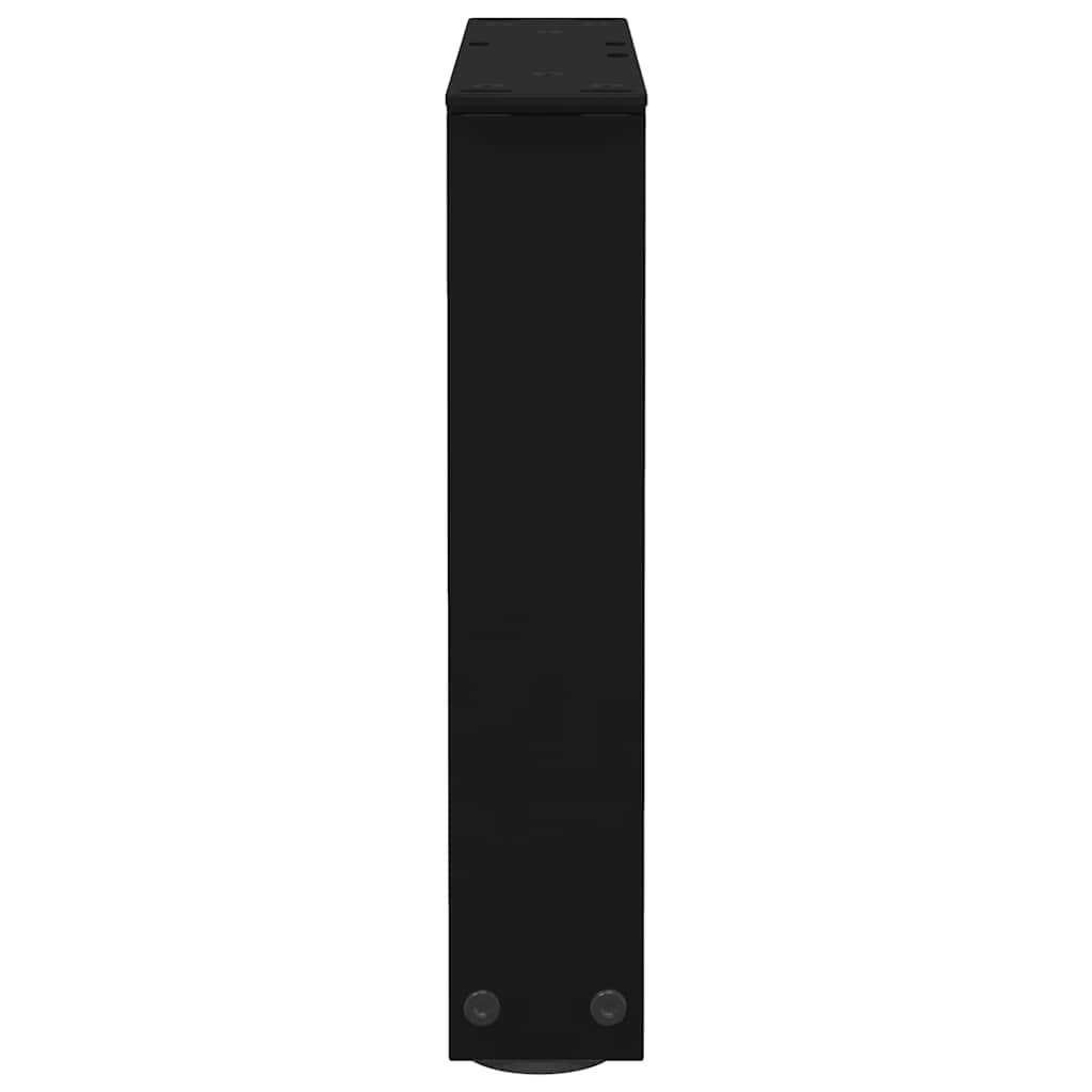 Kavos staliuko kojelės, V formos, 2 vnt., juodos, 30x(30 - 31,3) cm, plienas - Namų Idėja