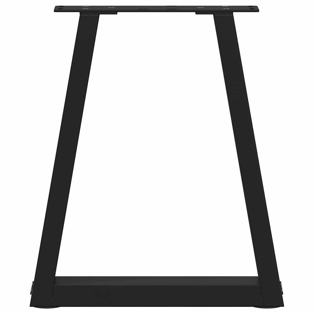 Kavos staliuko kojelės, V formos, 2 vnt., juodos, 38x(42 - 43,3) cm, plienas - Namų Idėja