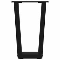 Kavos staliuko kojelės, V formos, 2 vnt., juodos, 38x(42 - 43,3) cm, plienas - Namų Idėja