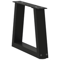 Kavos staliuko kojelės, V formos, 2 vnt., juodos, 40x(30 - 31,3) cm, plienas - Namų Idėja